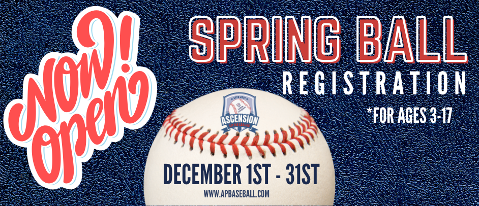 SPRING REGISTRATION NOW OPEN